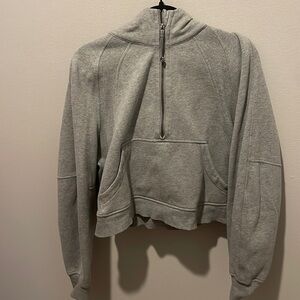 Lululemon Cropped quarter zip scuba jacket